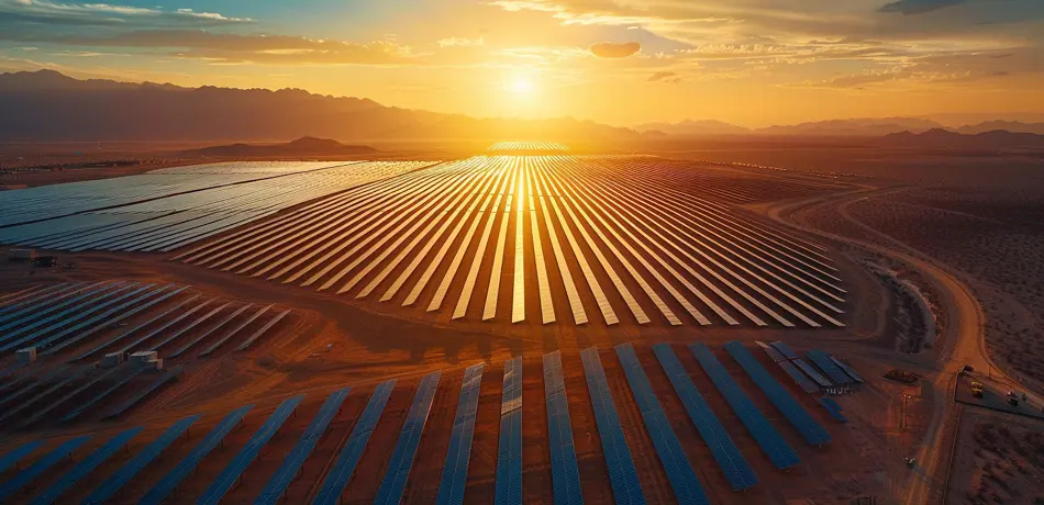 Image of a solar farm
