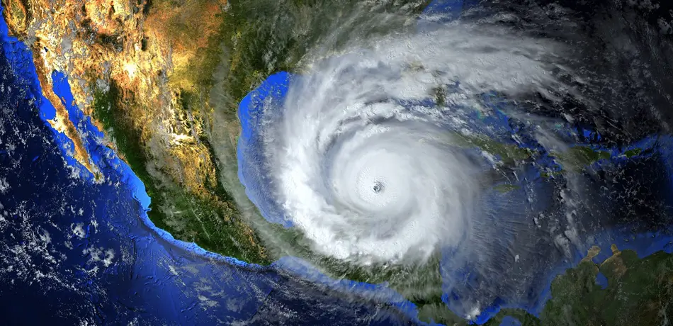 Stock image, storm seen from space